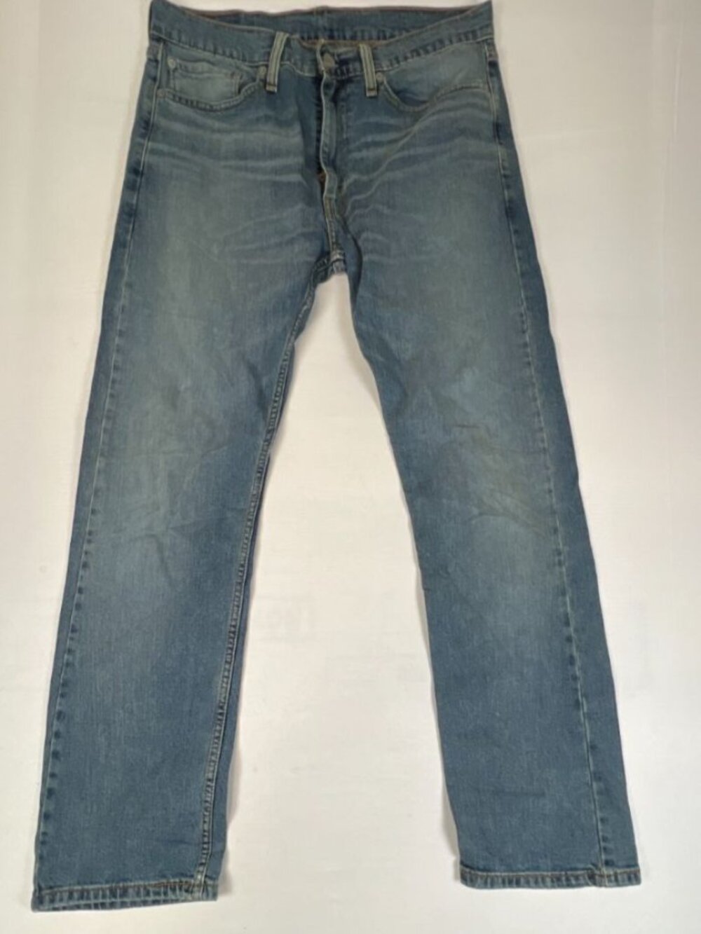 Men's Levi's 513 Slim Straight Jeans Light Wash Denim Size W34 L32